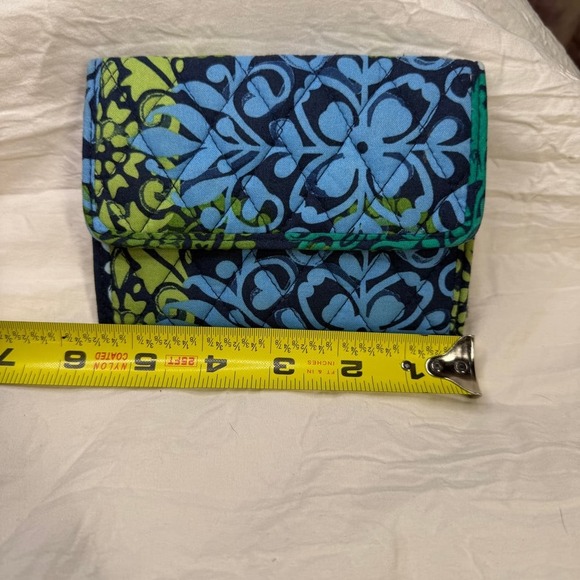 Vera Bradley Women's Wallet Ruthem And Blues Green & Blue - Picture 7 of 9
